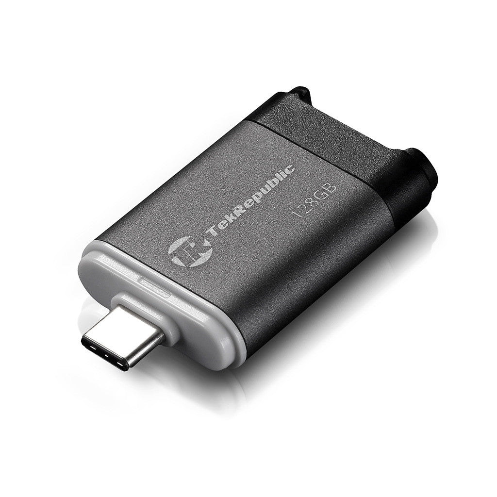 Tek Republic USB Type-C 128GB Aluminum Flash Drive with Power Delivery